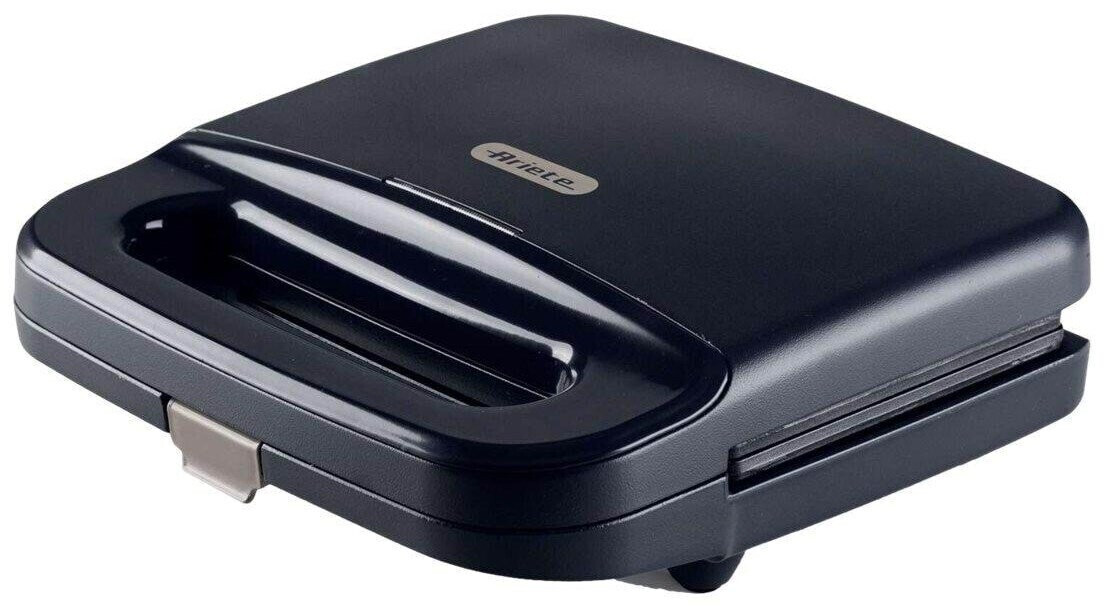 ساندویچ‌ ساز برقی مشکی آریته ایتالیا Ariete مدل 1971/00 | توان ۷۵۰ وات | صفحات گریل ثابت با پوشش نچسب | طراحی جمع‌ و جور و ایستاده